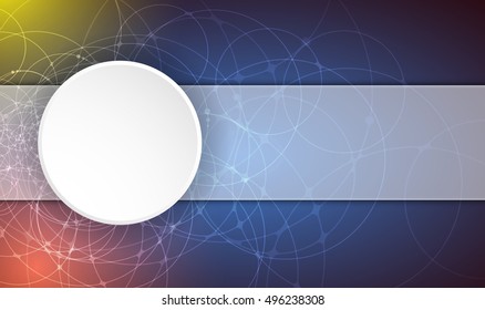 Digital technology world. Business virtual concept. Vector background
