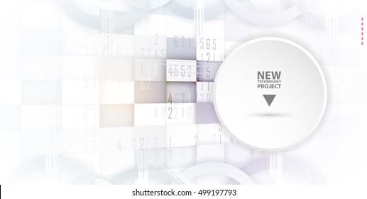 Digital technology world. Business virtual concept