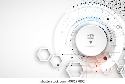El mundo de la tecnología digital. Concepto virtual de negocio