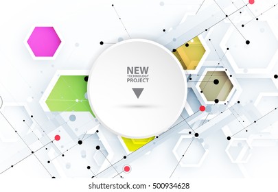 Digital technology world. Business virtual concept
