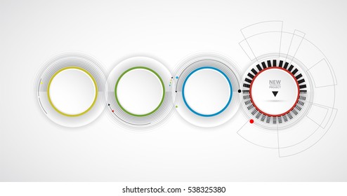 Digital technology world. Business virtual concept. Vector background