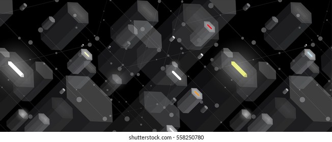 Digital technology world. Business virtual concept. Vector background