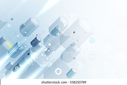 Digital technology world. Business virtual concept. Vector background