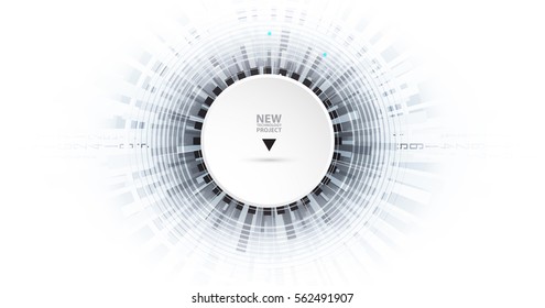 Digital technology world. Business virtual concept. Vector background