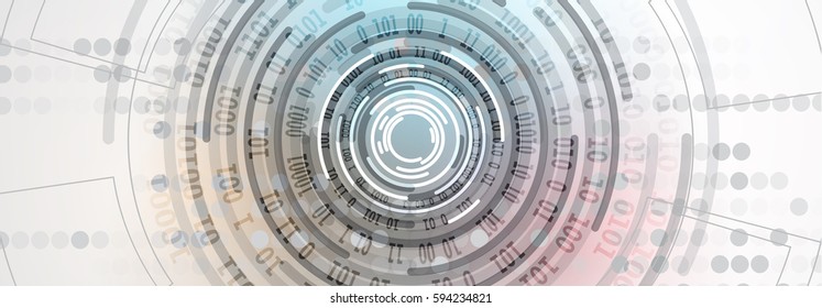 Digital technology world. Business virtual concept. Vector background