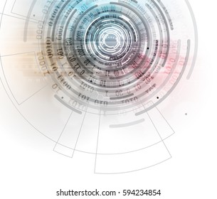 Digital technology world. Business virtual concept. Vector background