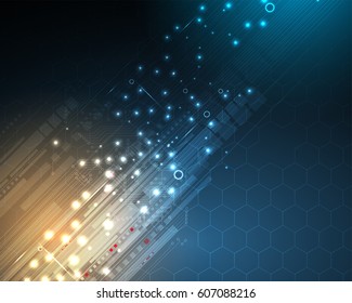 Digital technology world. Business virtual concept