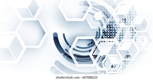 Digital technology world. Business virtual concept