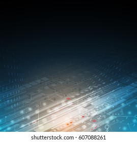 Digital technology world. Business virtual concept