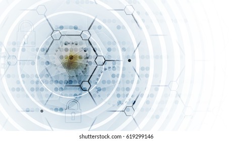 Digital technology world. Business virtual concept