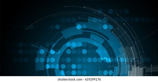 Digital technology world. Business virtual concept