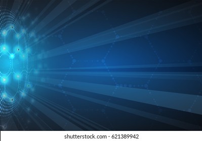 Digital technology world. Business virtual concept