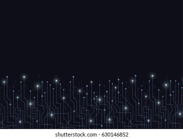 Digital technology world. Business virtual concept connection. Vector Illustration