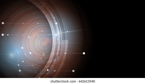 Digital technology world. Business virtual concept