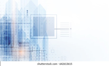 Digital technology world. Business virtual concept