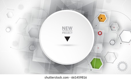 Digital technology world. Business virtual concept