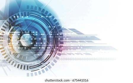 Digital technology world. Business virtual concept