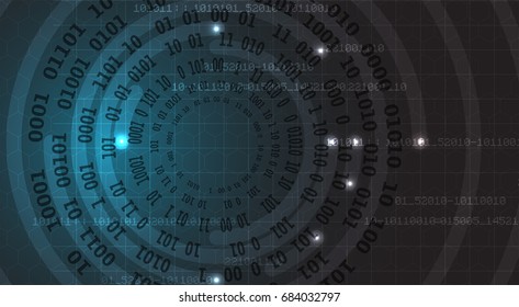 Digital technology world. Business virtual concept