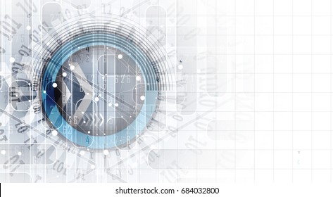 Digital technology world. Business virtual concept