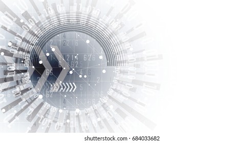 Digital technology world. Business virtual concept