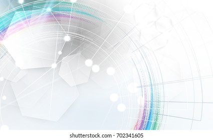 Digital technology world. Business virtual concept
