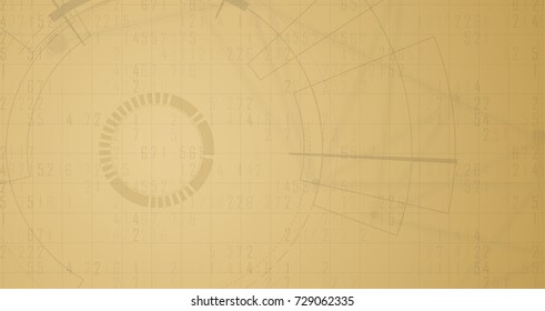 Digital technology world. Business virtual concept. Vector background