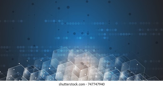Digital technology world. Business virtual concept