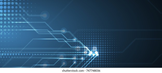 Digital technology world. Business virtual concept