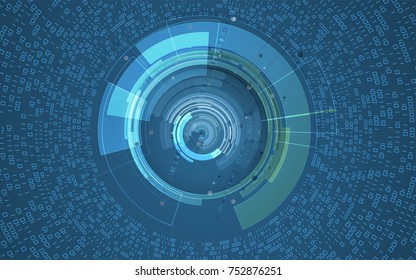 Digital technology world. Business virtual concept