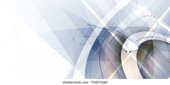 Digital technology world. Business virtual concept. Vector background