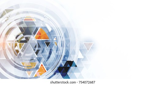Digital technology world. Business virtual concept. Vector background
