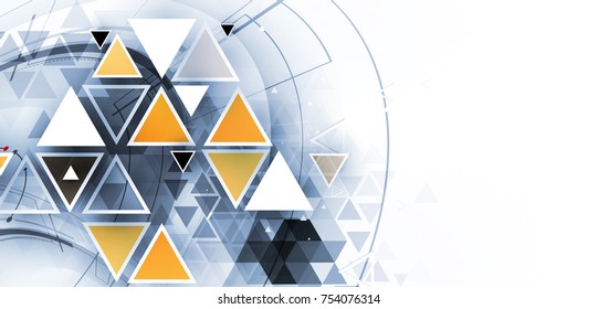 Digital technology world. Business virtual concept. Vector futuristic  background