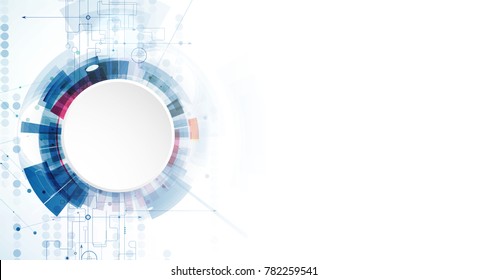 Digital technology world. Business virtual concept. Vector background