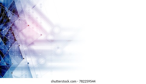 Digital technology world. Business virtual concept. Vector background