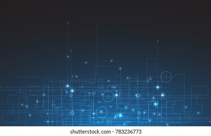 Digital technology world. Business virtual concept