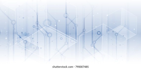 Digital technology world. Business virtual concept. Futuristic background
