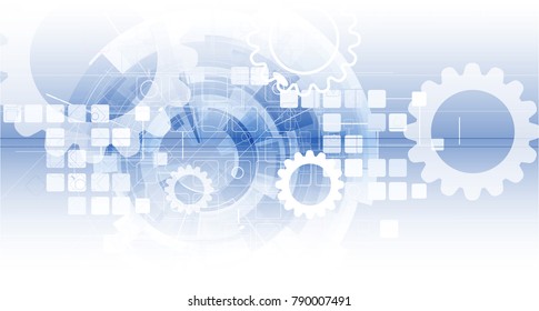 Digital technology world. Business virtual concept. Futuristic background