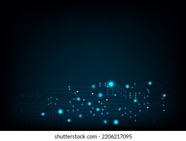 Digital technology world. vector futuristic circuit board, Electronic motherboard, Communication, and engineering concept.