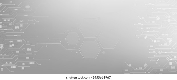 Digital technology world. vector futuristic circuit board, Electronic motherboard, Communication and engineering concept, Hi-tech digital technology concept.	
