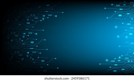 Digital technology world. vector futuristic circuit board, Electronic motherboard, Communication and engineering concept, Hi-tech digital technology concept.	