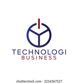 Digital Tecnology Icon Logo Design Template. Vector illustration