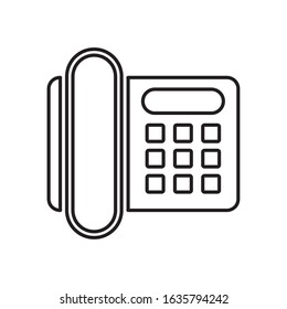 digital telephone communication device isolated icon vector illustration design