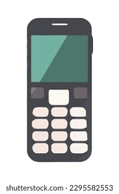 digital telephone device tech icon isolated