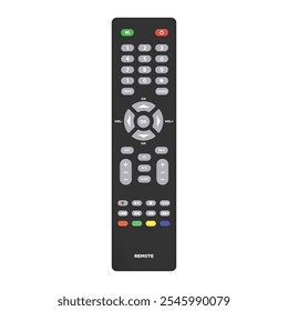 Digital television remote control. Television technology channel surfing equipment