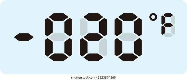 Medición de la pantalla de temperatura digital aislada en fondo blanco.