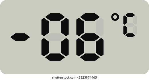 Medición de la pantalla de temperatura digital aislada en fondo blanco.