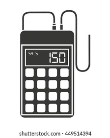 digital tester isolated icon design, vector illustration  graphic 
