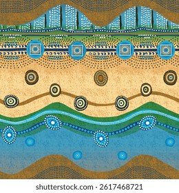 Digital and textile abstract doodle pattern