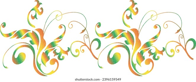 Diseño de patrones de todo sobre textiles digitales para paquistaní-indio-turki-kurti diseño-digital-textil-diseño-flores-hojas-Exquisito diseño de fronteras, patrón de fronteras, Motif, fondo de diseño gráfico-digital wi