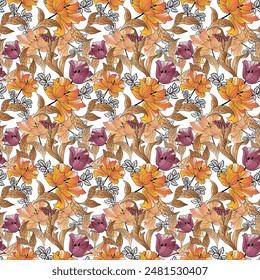 #Digital Textile All-Over Pattern Design for Pakistan-India-Türkiye-Brazil-United States-Italy-All worlds Kurti Design